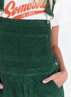 Women's Kacey Short Overalls Khaki Tall — Jumpsuit or Romper