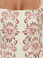 Women's Maris Mini Dress Cream / Pink — Dress
