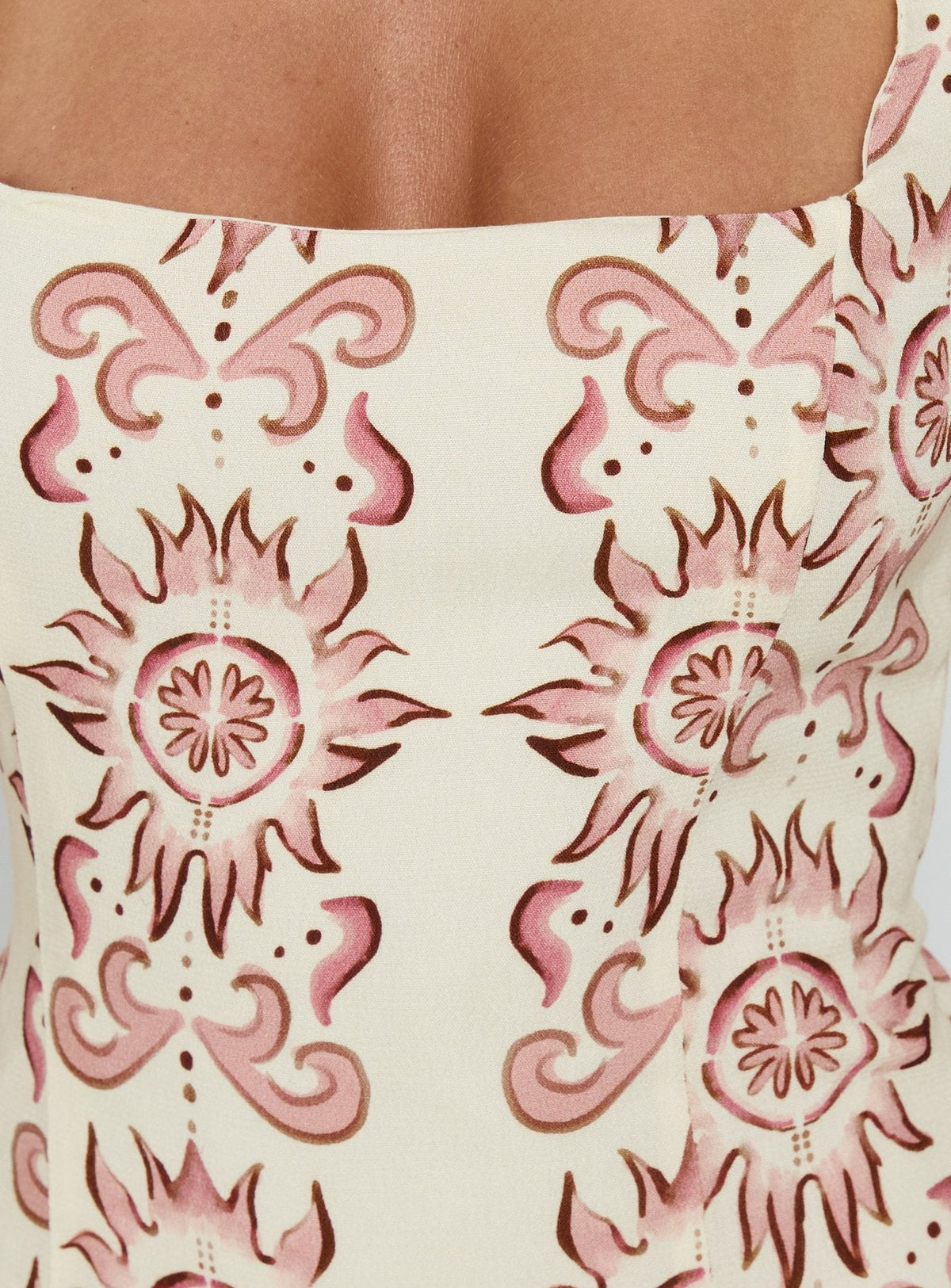 Women's Maris Mini Dress Cream / Pink — Dress