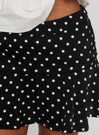 Women's Vanish Mini Skort Black Polka — Skirt