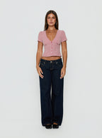 Women's Isolda Top Red Gingham