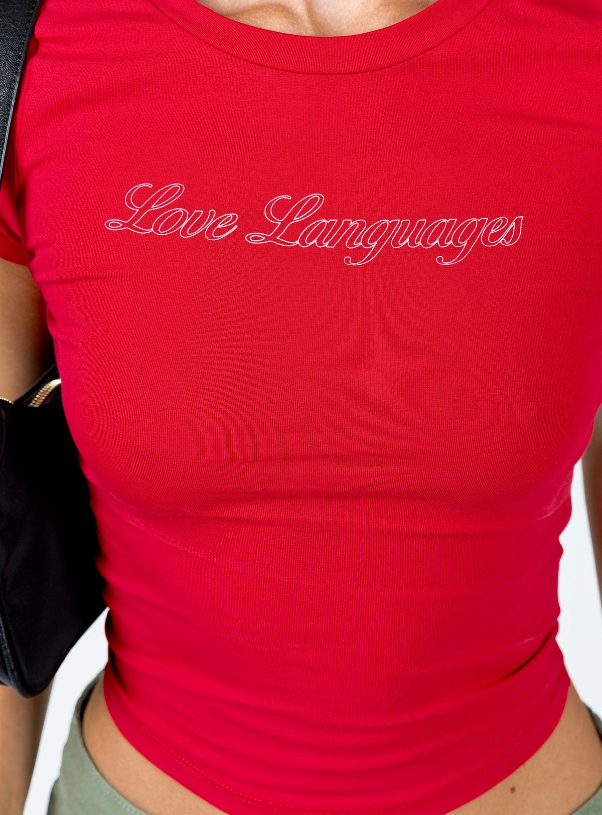 Women's Love Language Tee Red