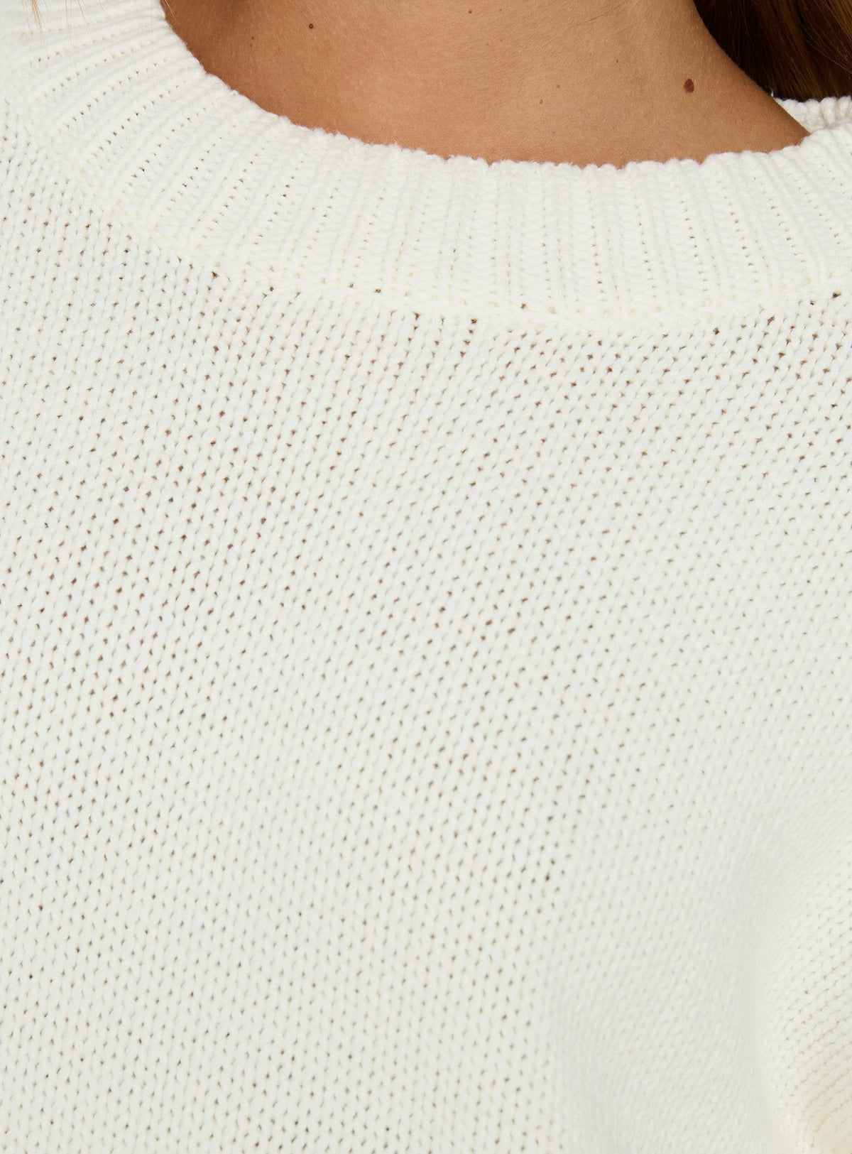 Women's Harmony Balloon Sleeve Knit Sweater White