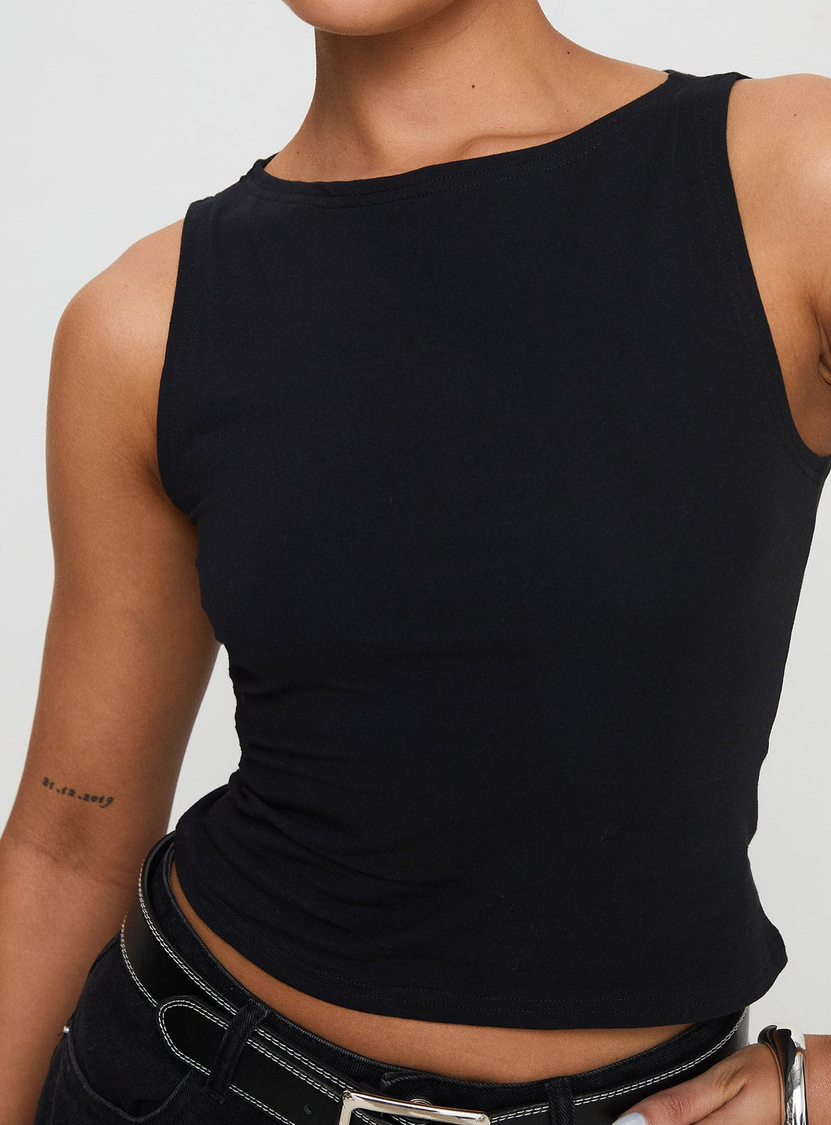 Women's Bleeker High Neck Top Black