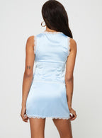 Women's Mavie Satin Set Blue
