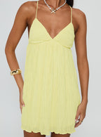Women's Matea Mini Dress Lemon — Dress