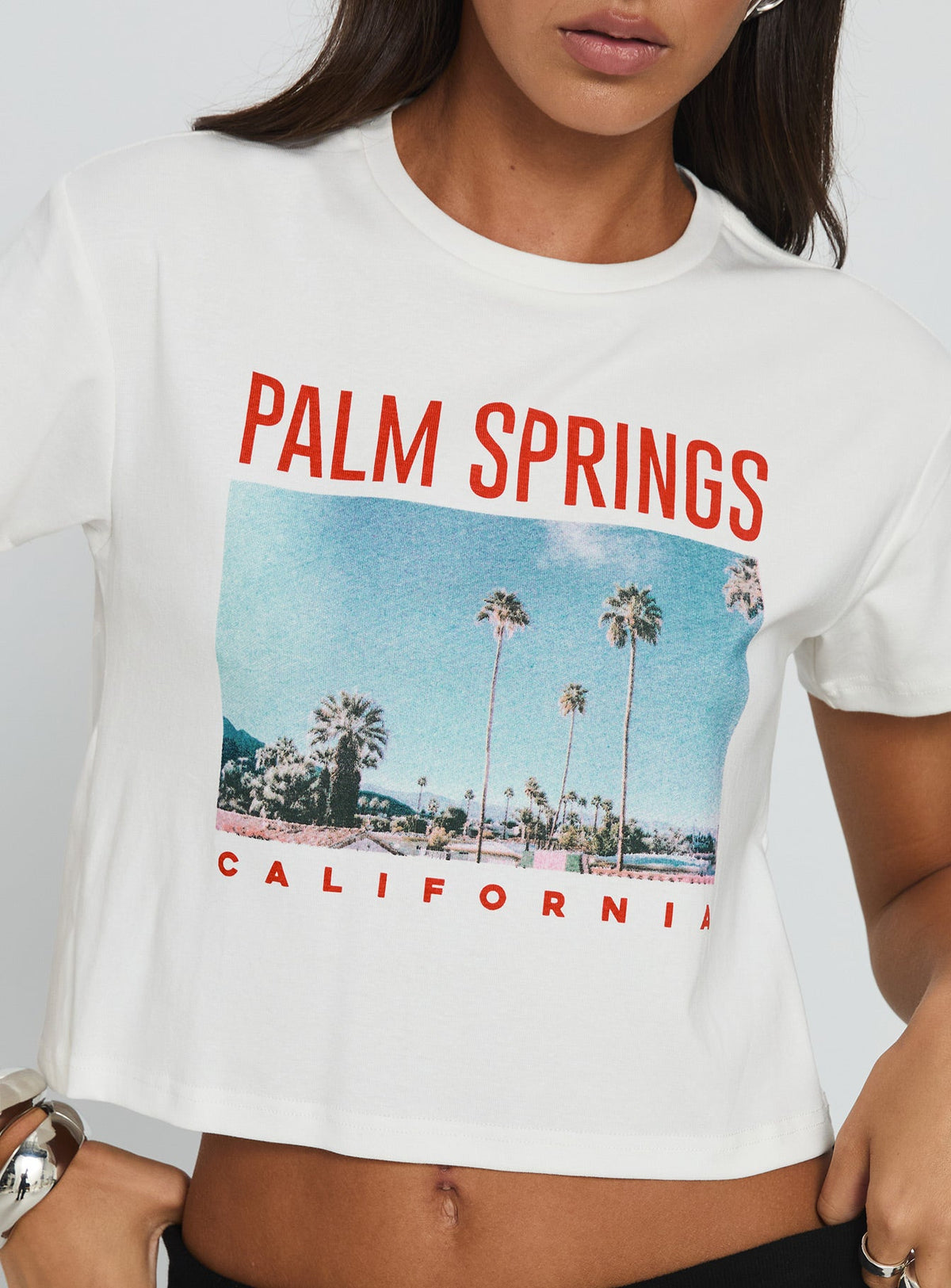 Women's Destination Of Choice Graphic Top White