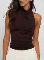 Women's Giggle Top Chocolate