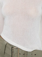 Women's Pratt Long Sleeve Top White