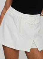 Women's Deuce Split Skort White — Skirt