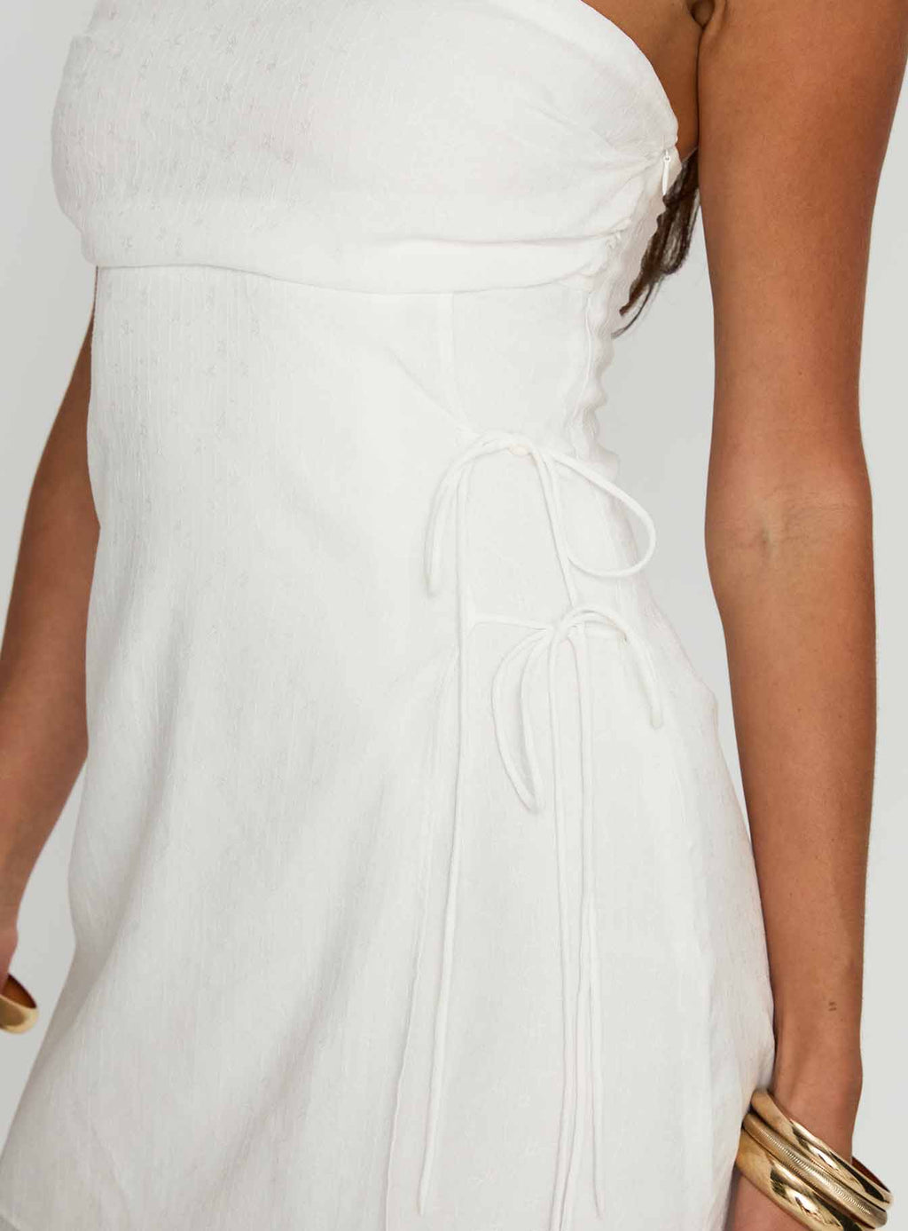 Women's New Beginnings Strapless Mini Dress White — Dress
