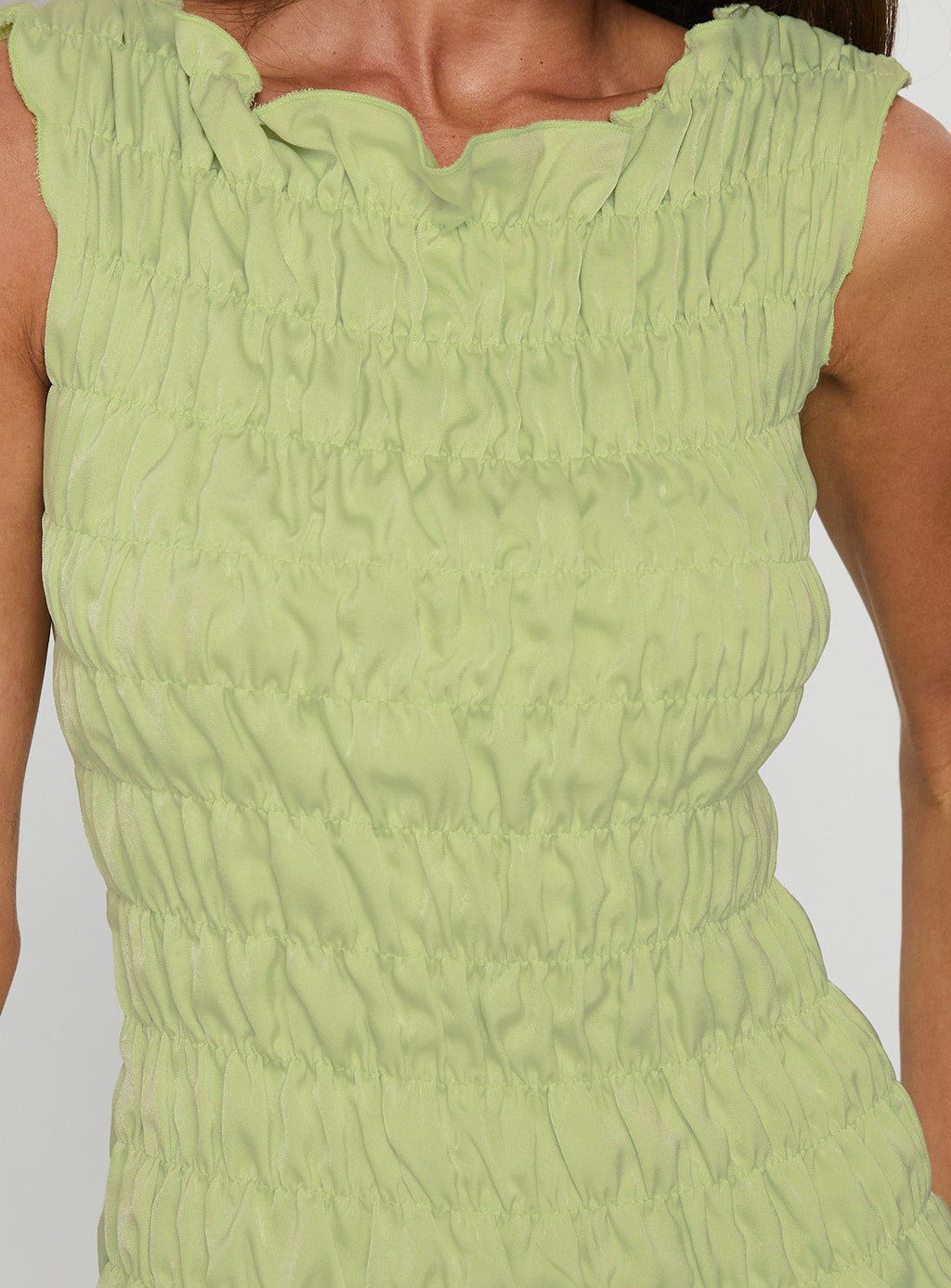 Women's Elenir Shirred Top Green