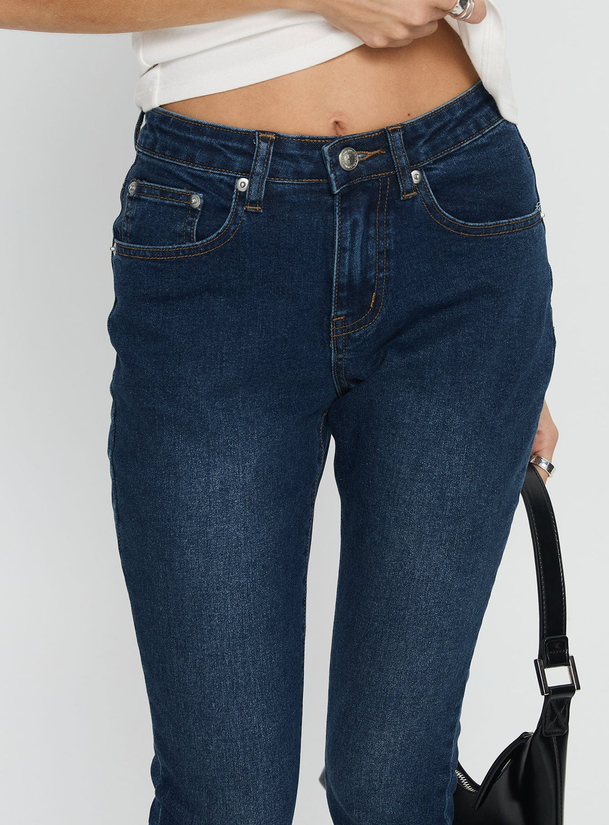 Women's Illyssa Mid Rise Skinny Jeans Mid Blue Wash