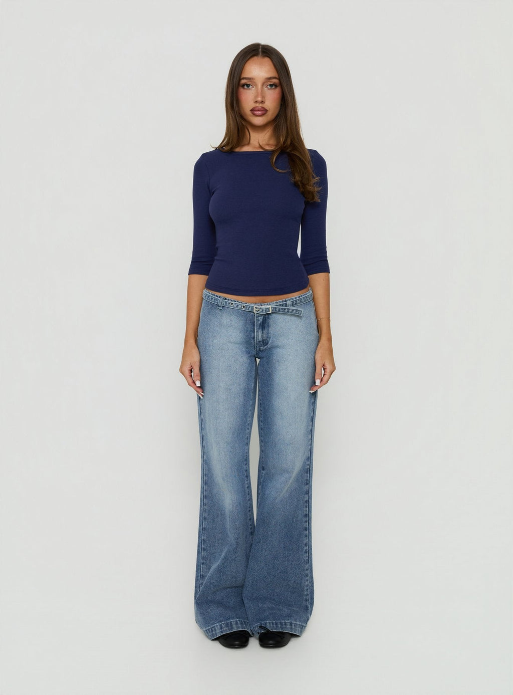 Women's Elaia 3/4 Sleeve Top Navy