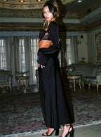 Women's Passionate Lace Maxi Skirt Black