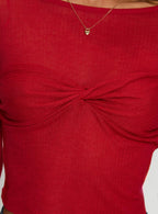 Women's November Long Sleeve Top Red
