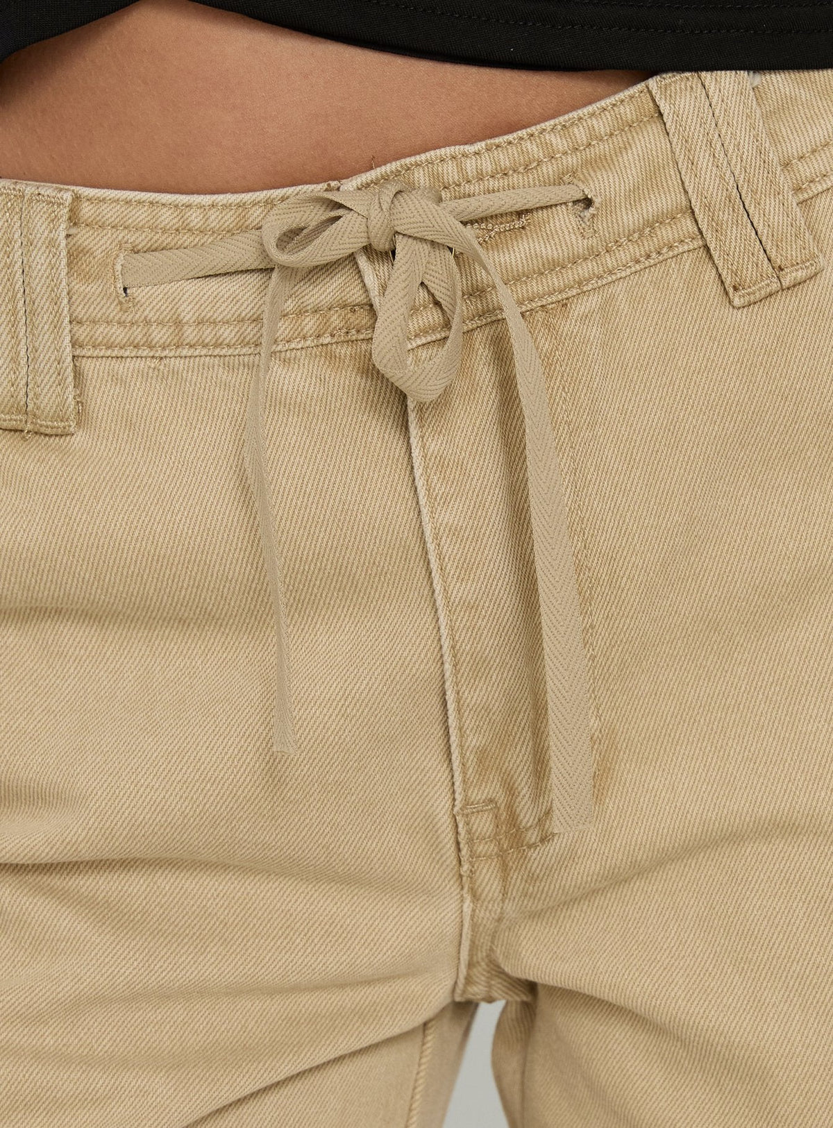 Women's Apres Tie Waist Jorts Stone — Shorts