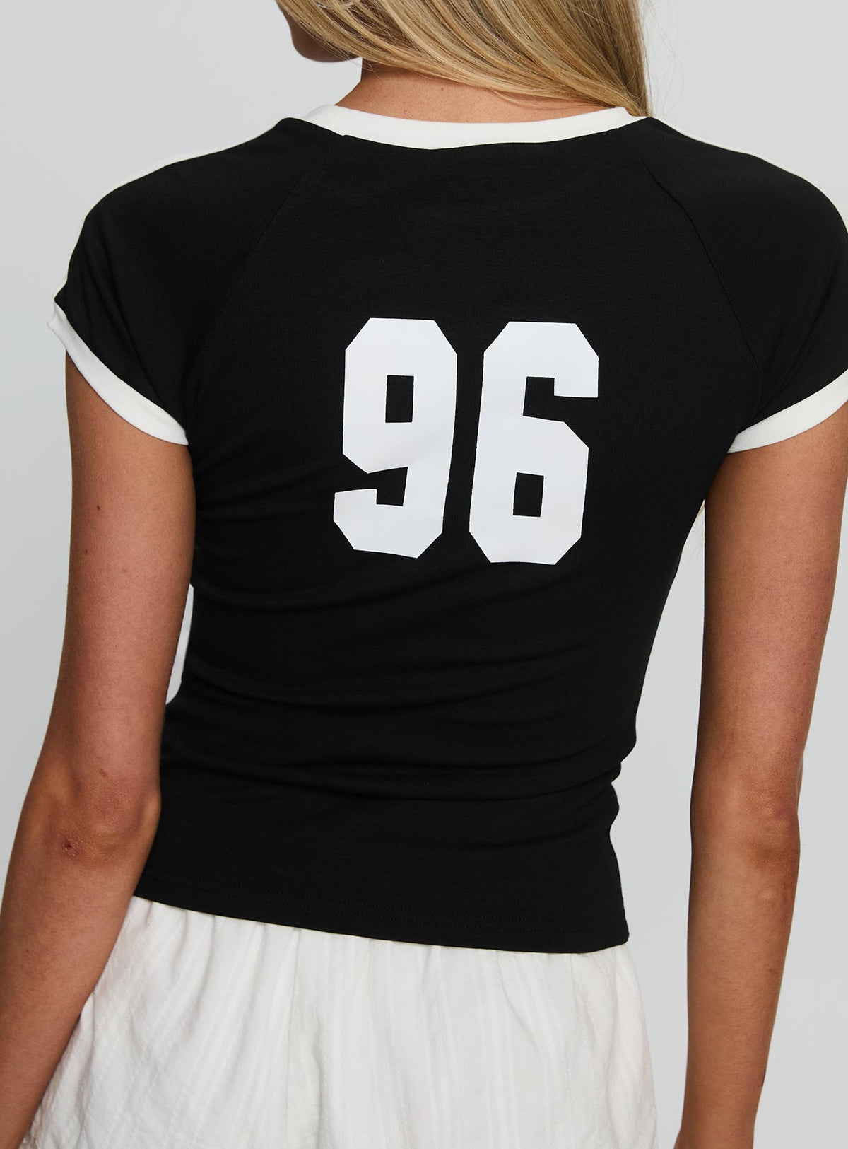 Women's Good Guy Graphic Top Black
