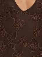 Women's Codami Sequin Mini Dress Dark Brown — Dress