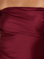 Women's Zabbarra Off The Shoulder Mini Dress Burgundy — Dress