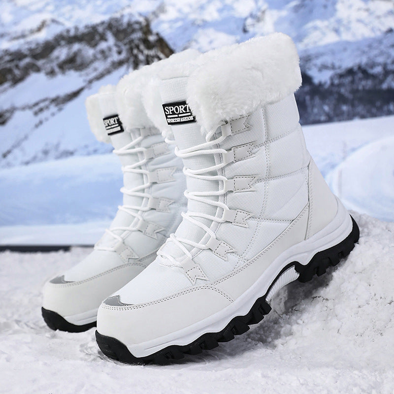 Women's Fleece-Lined Lace-Up Winter Boots