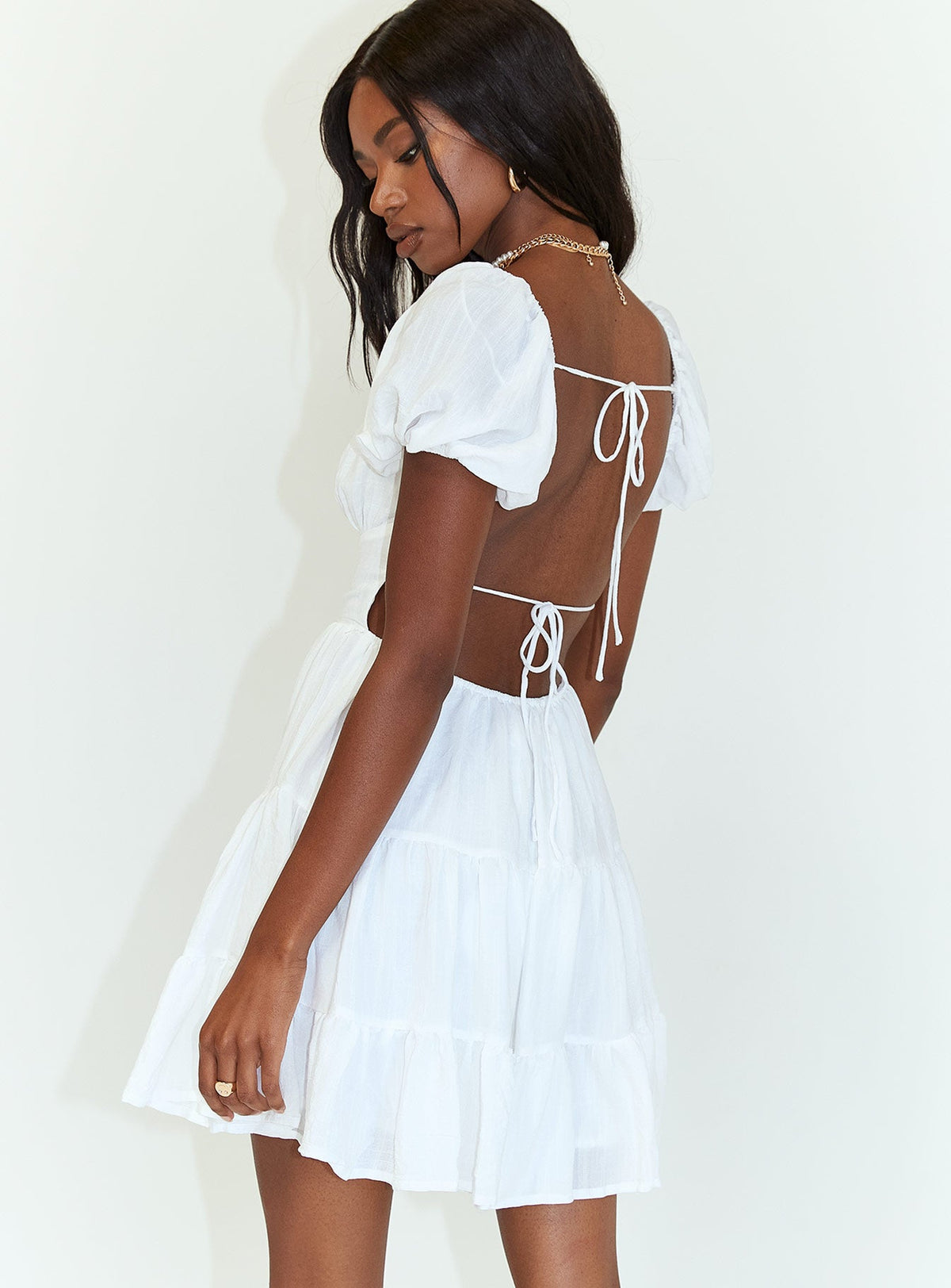 Women's Danny Mini Dress White — Dress