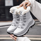 Women's Fleece-Lined Lace-Up Winter Boots