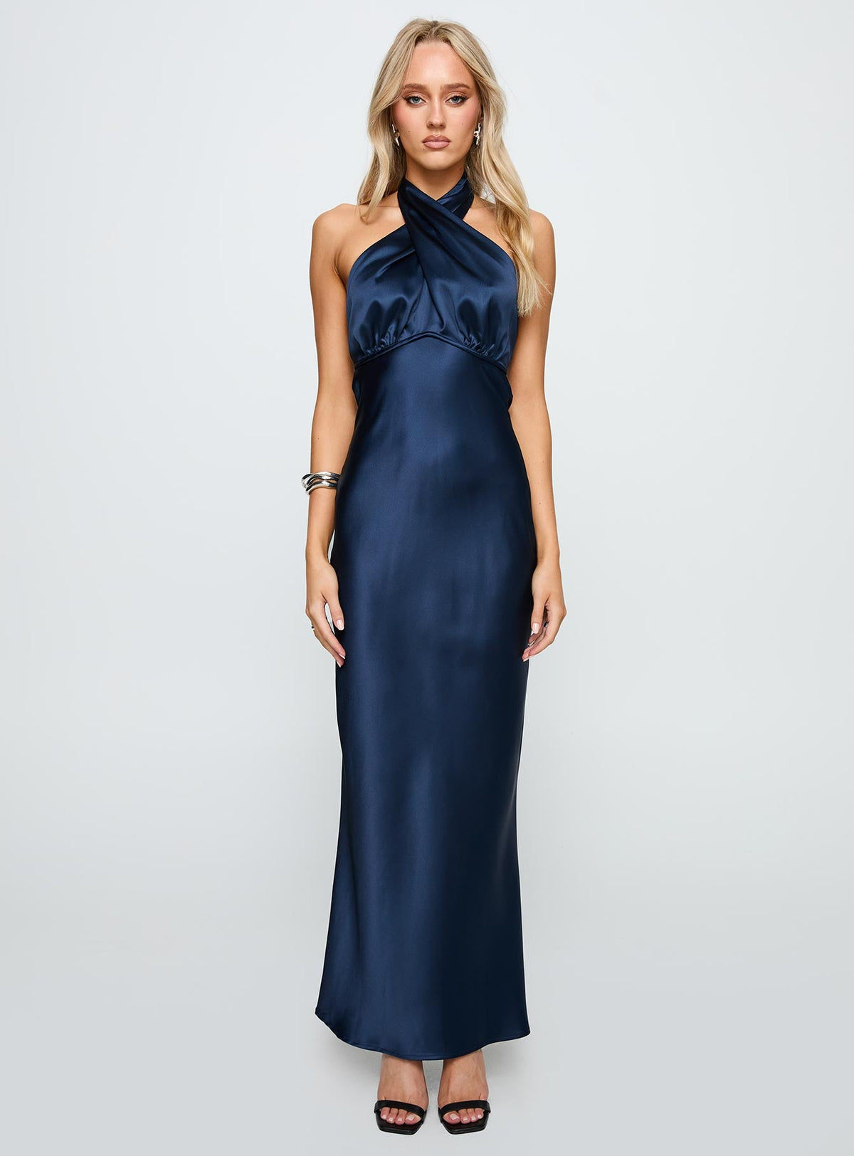 Women's Rosaminta Halter Maxi Dress Cobalt Blue — Dress
