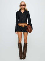 Women's Rhode Denim Mini Skort Indigo — Skirt