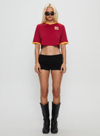 Women's USC Cropped Soccer Jersey Tee Cardinal