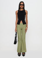 Women's Jinxed Pant Green Stripe