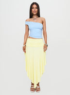 Women's Symphonia Asymmetrical Midi Skirt Butter Yellow