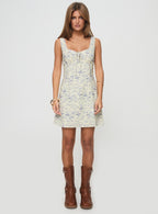 Women's Alliston Mini Dress Yellow — Dress