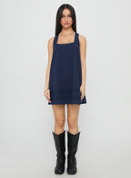 Women's Alanah Mini Dress Navy — Dress