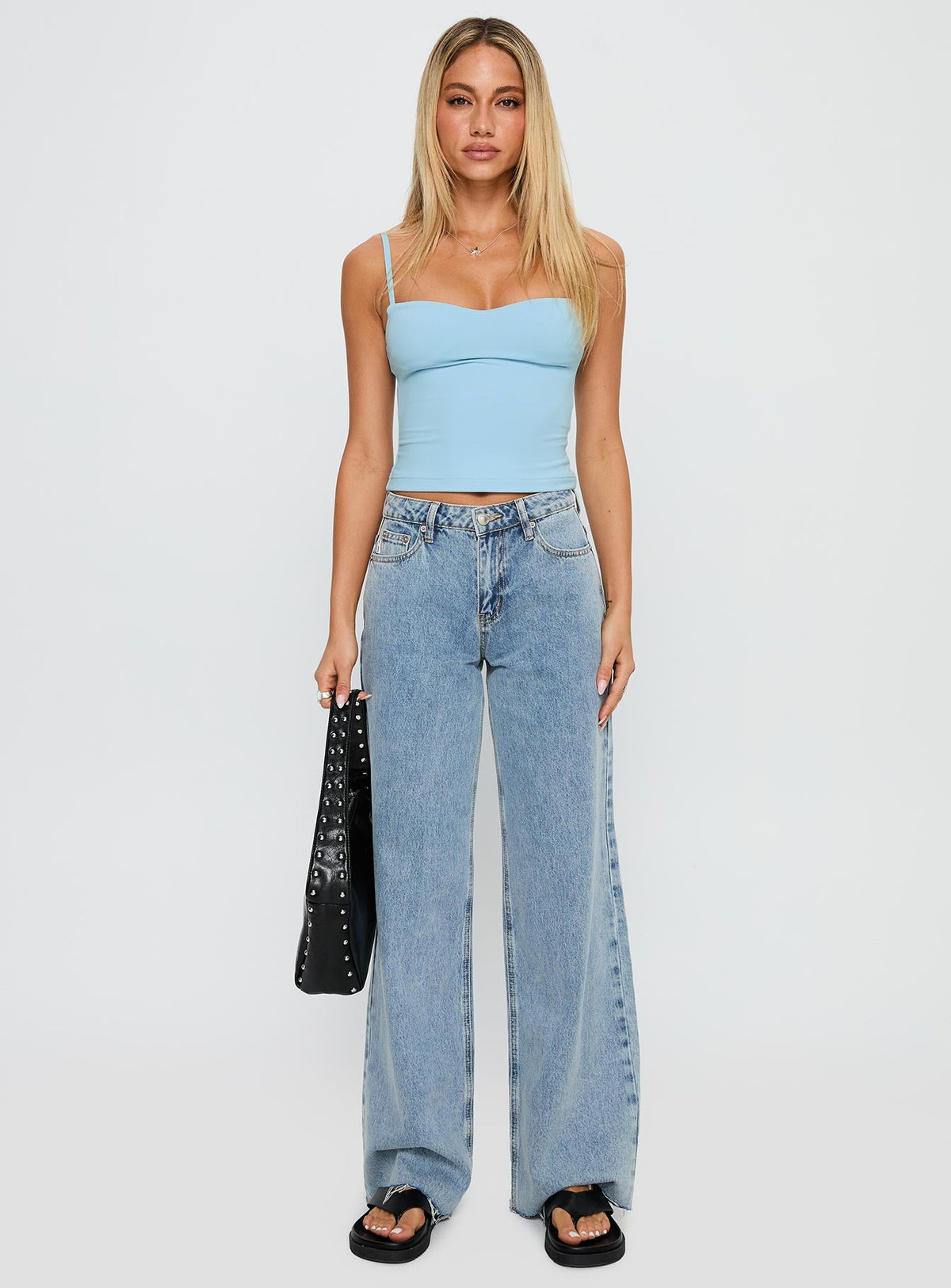 Women's Evanda Top Light Blue