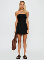 Women's Luvstruck Strapless Mini Dress Black — Dress