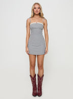 Women's Burkes Mini Dress Black Check — Dress