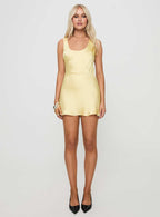 Women's Sama Mini Dress Yellow — Dress