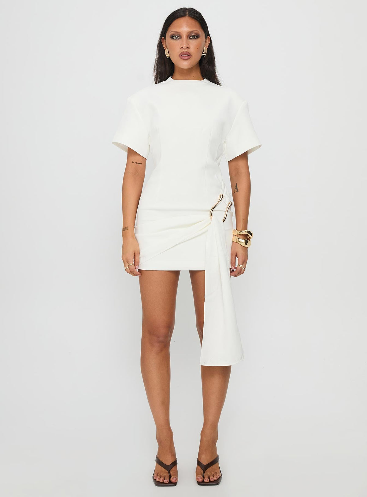 Women's Martini Mini Dress Porcelain — Dress