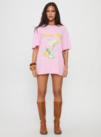 Women's Lemon Drop Oversized Top Pink