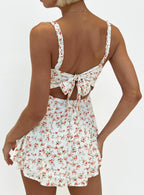 Women's Thunderclouds Romper Pink Floral