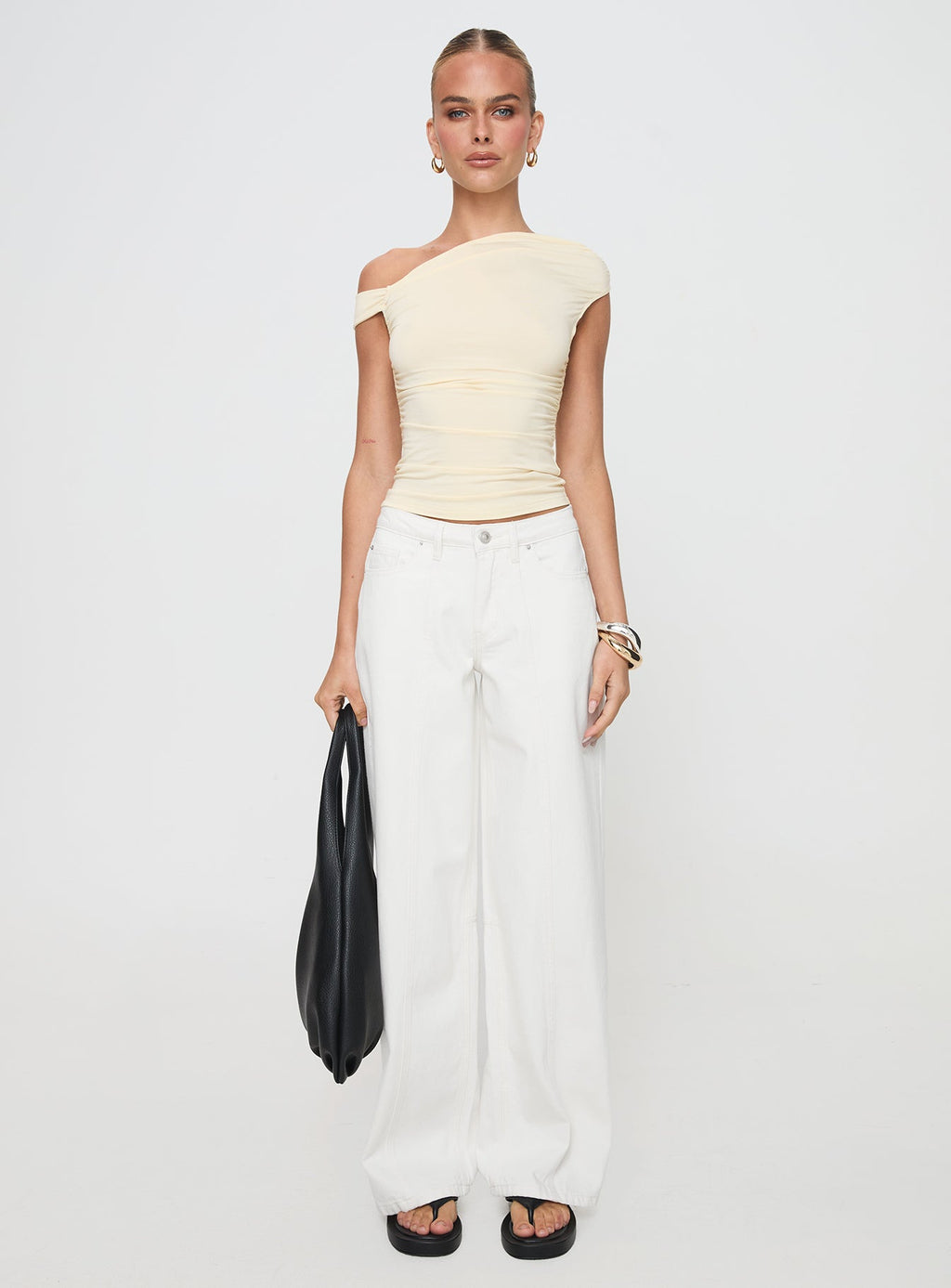 Women's Lando Low Rise Straight Leg Jeans White