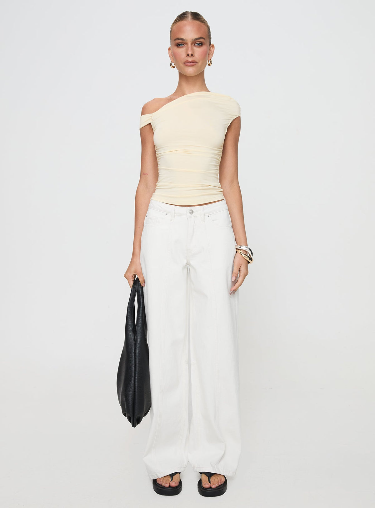 Women's Lando Low Rise Straight Leg Jeans White