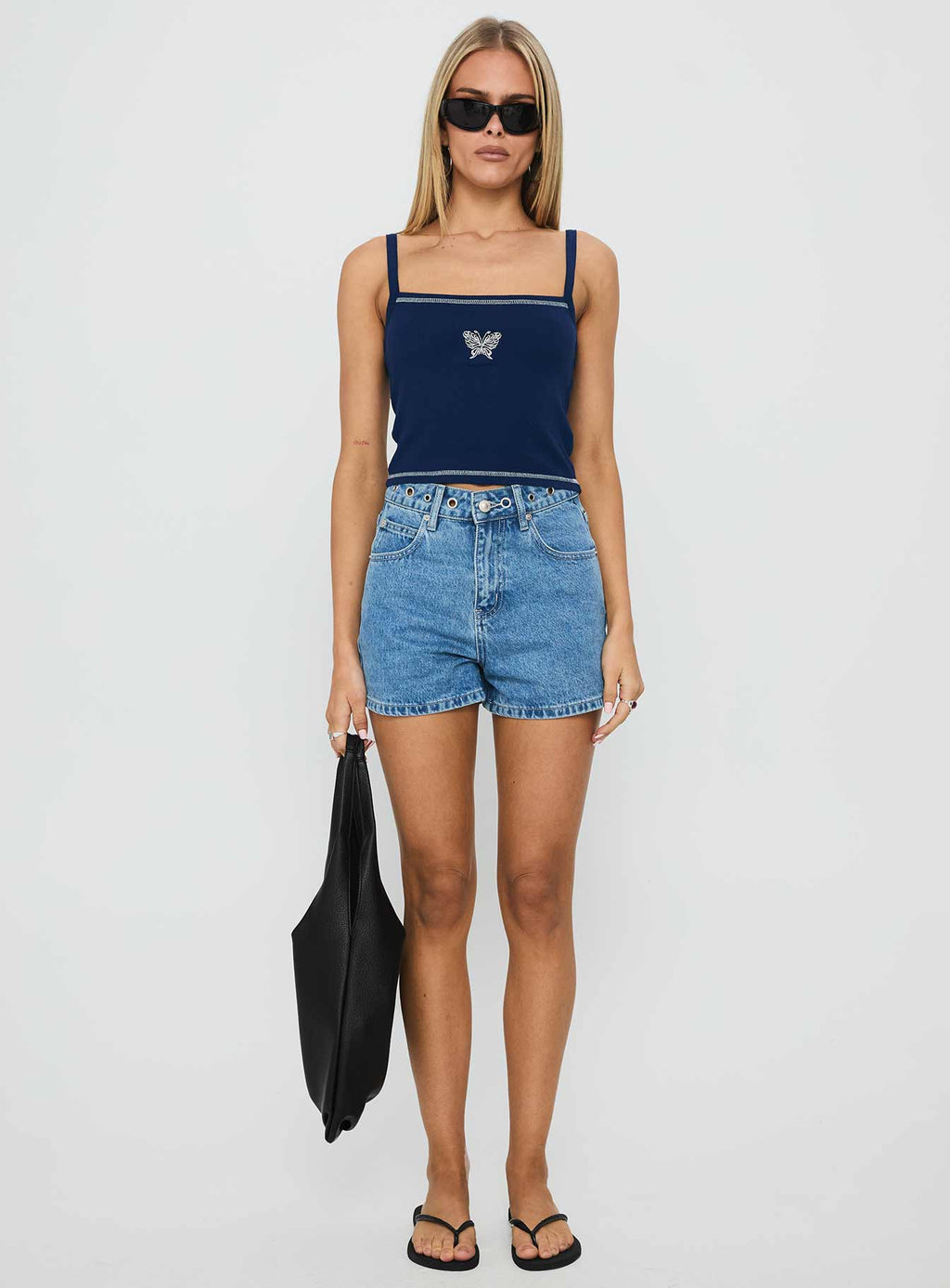 Women's Posie Posse Graphic Tank Navy