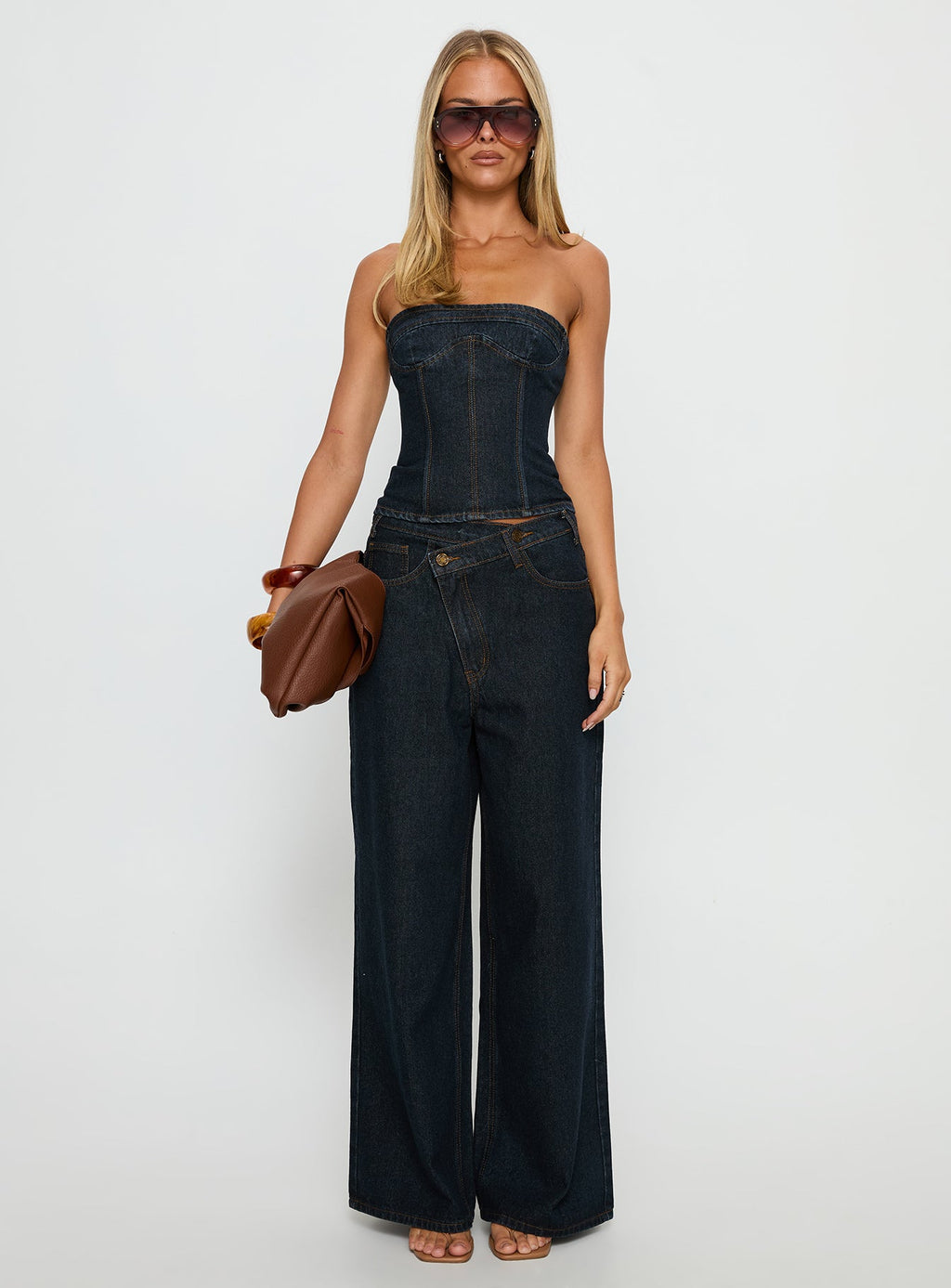 Women's Blue Crush Low Rise Wide Leg Jeans Indigo
