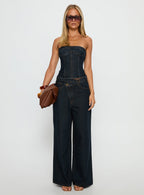 Women's Blue Crush Low Rise Wide Leg Jeans Indigo