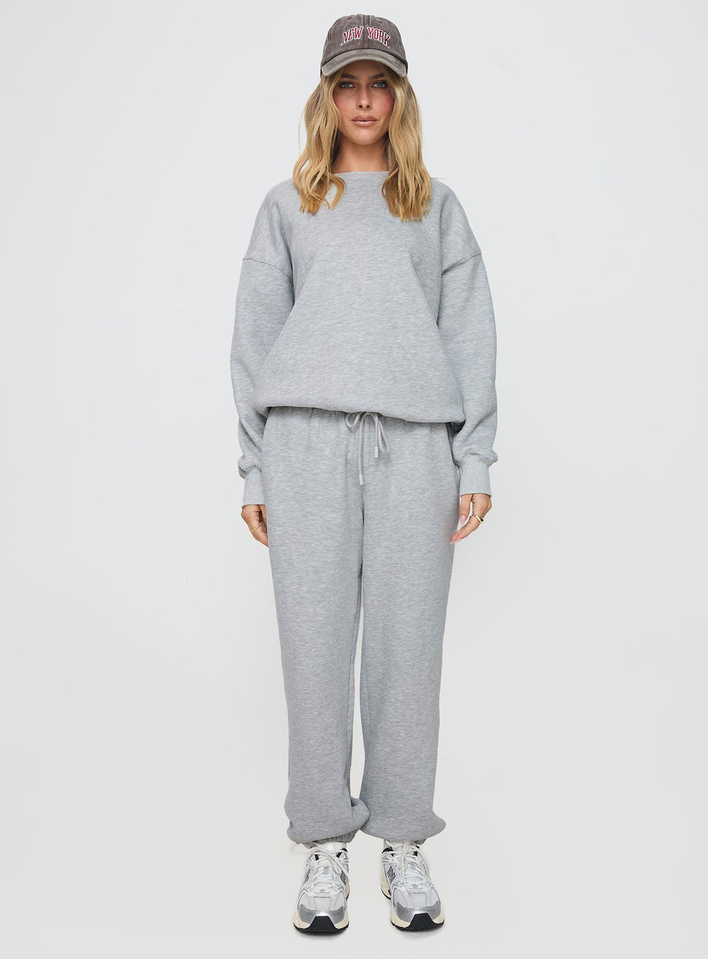Women's Dream Fleece Ankle Cuff Sweatpants Grey Marle — Pants
