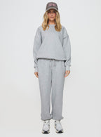 Women's Dream Fleece Ankle Cuff Sweatpants Grey Marle — Pants