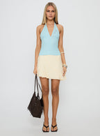 Women's Your Best Girl Mini Skirt Cream