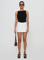 Women's Deuce Split Skort White — Skirt